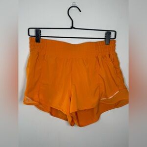 Lululemon Hotty Hot High-Rise Lined Short 2.5" Lit Orange